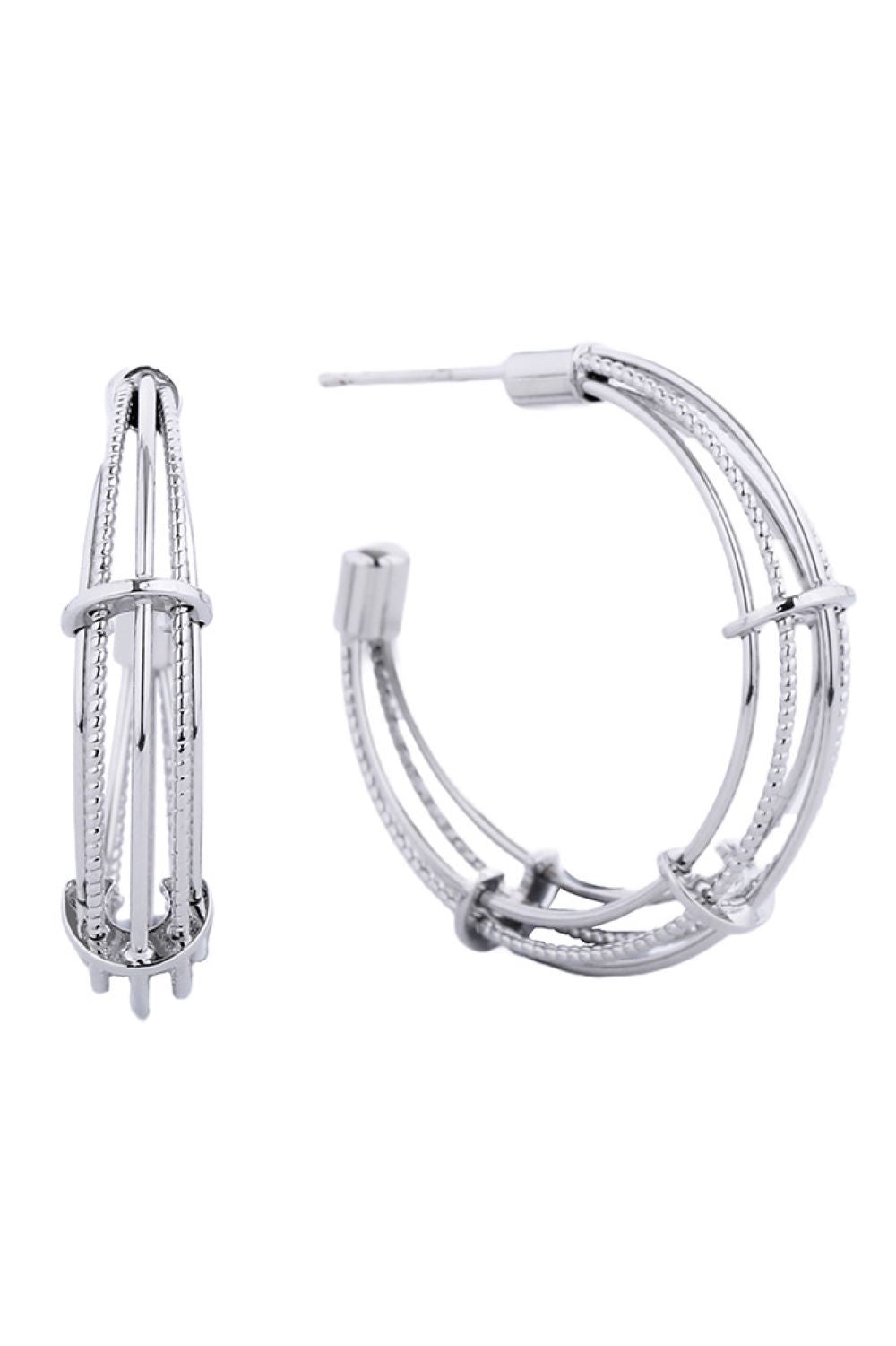 Graceful 14K Dipped Post Hoop