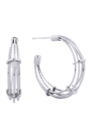Graceful 14K Dipped Post Hoop
