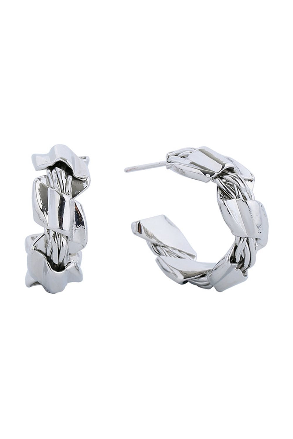 Gorgious 14K Dipped Post Hoop Earring