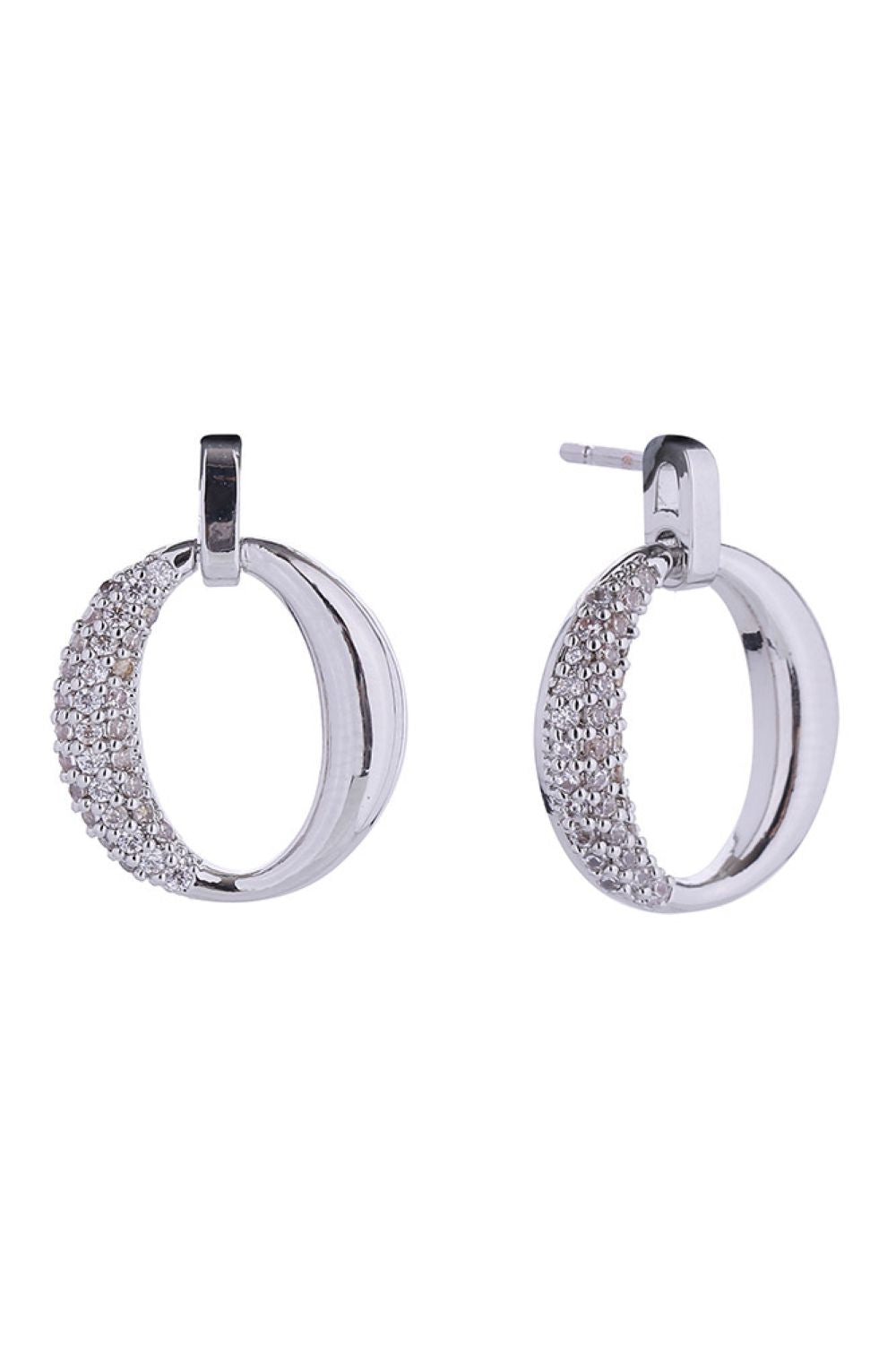14K Glam O Swing Post Earrings