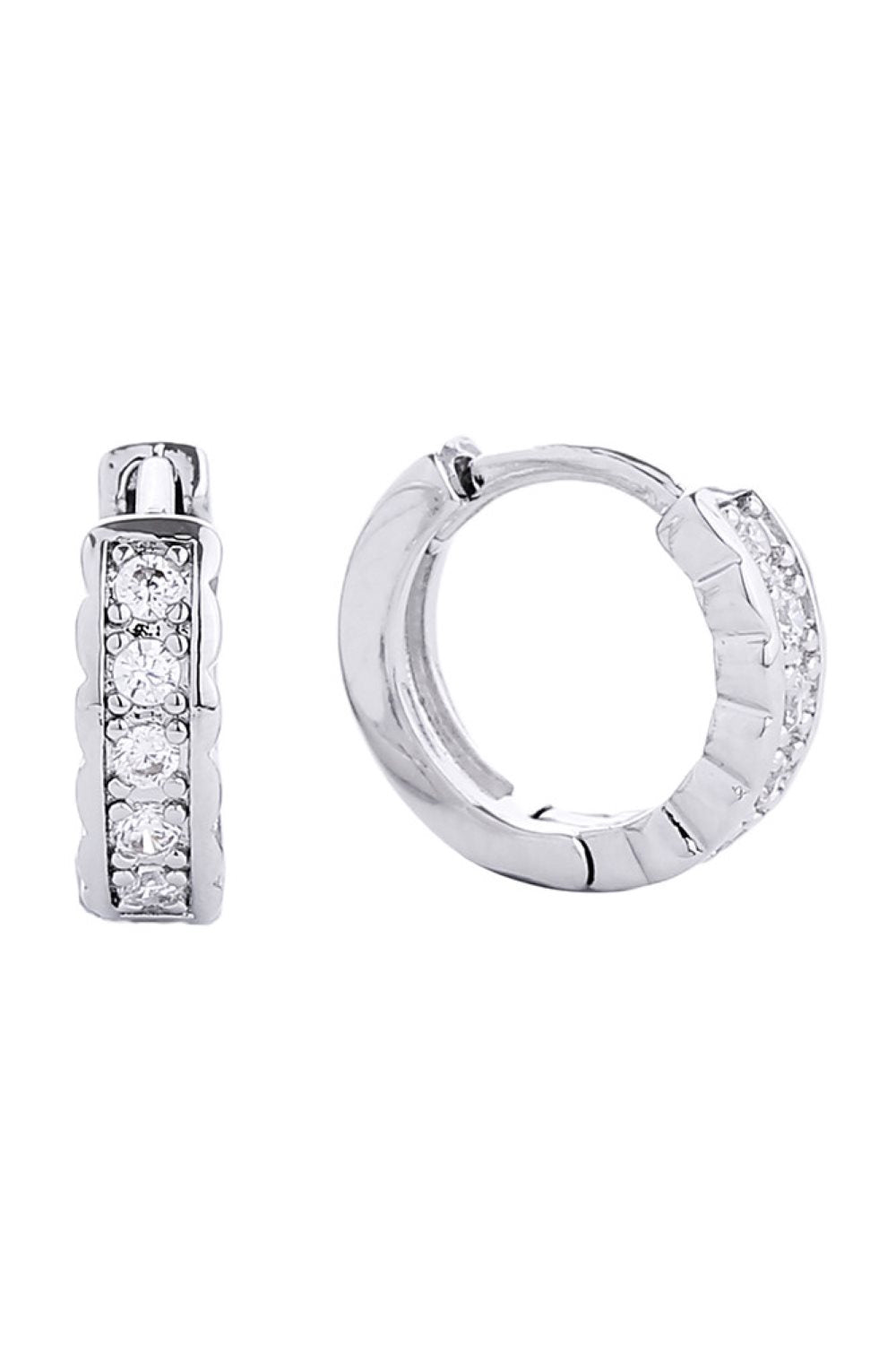 Pretty 14K Gold Dipped Huggie Earring