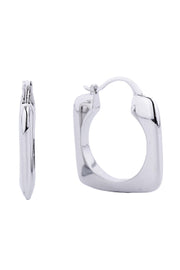 14K Gold/White Dipped Pin Catch Earring