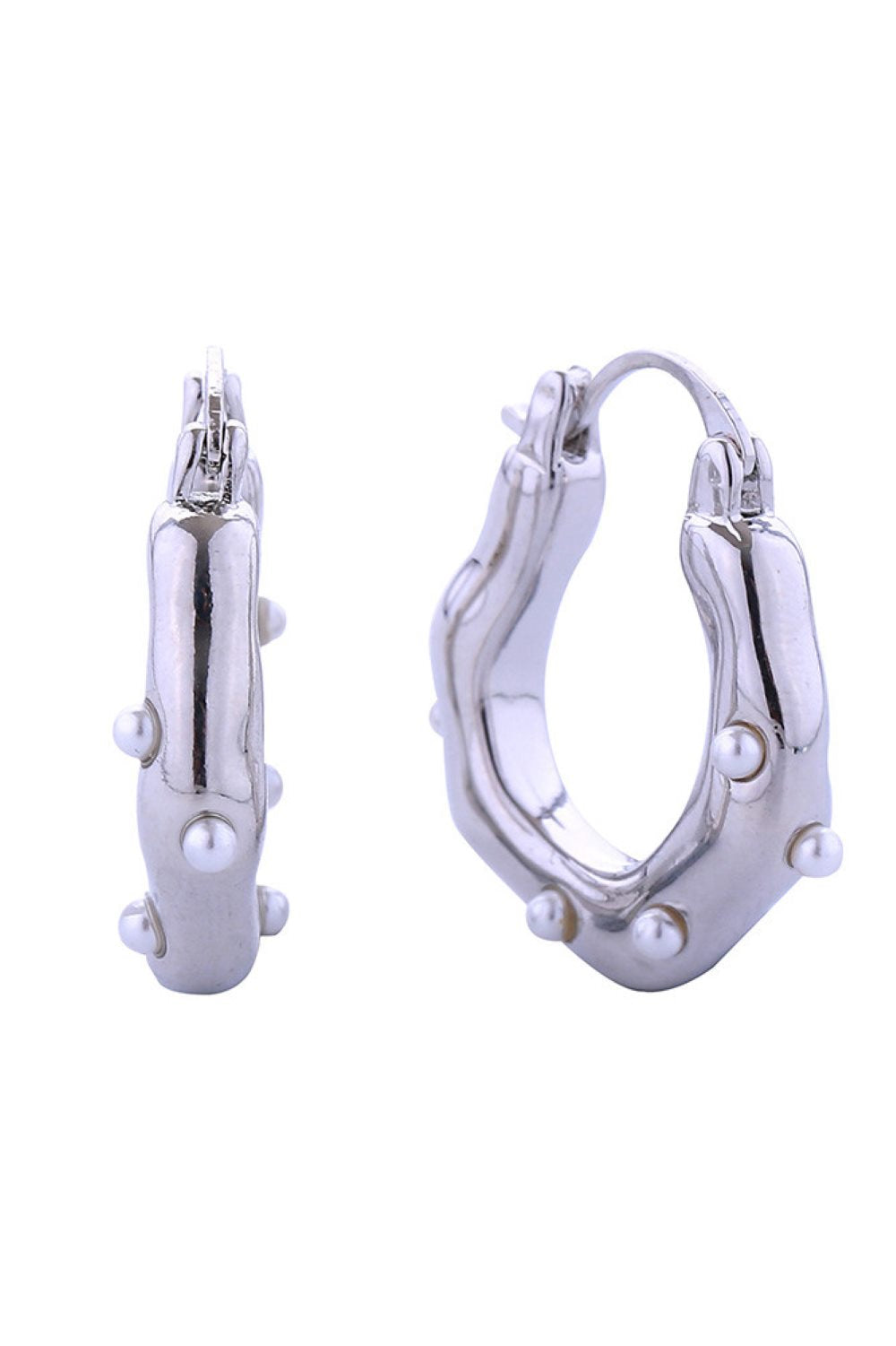 14K Mini Pearl Pincatch Earrings