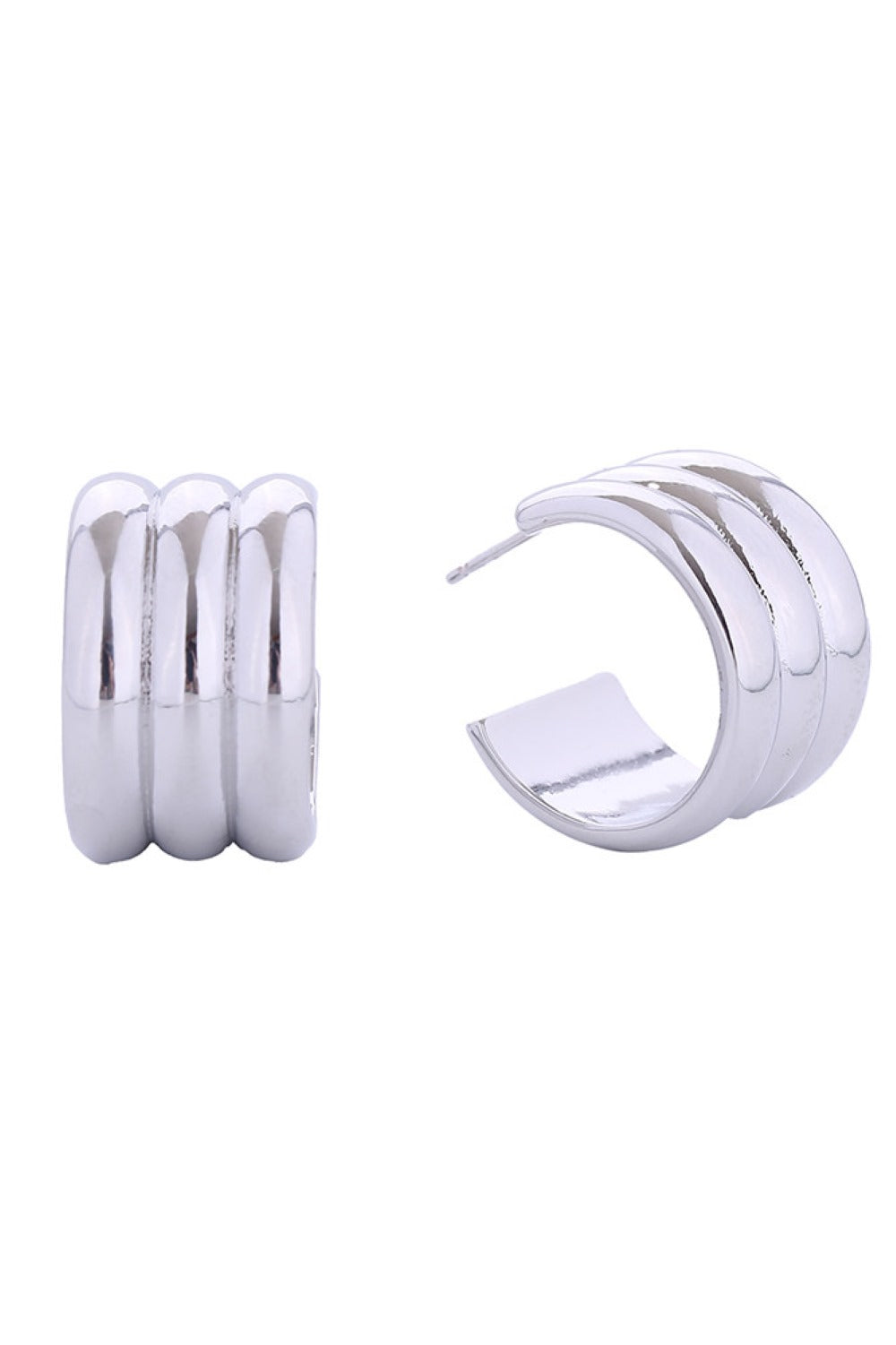 14K Round Sphere Post Earrings