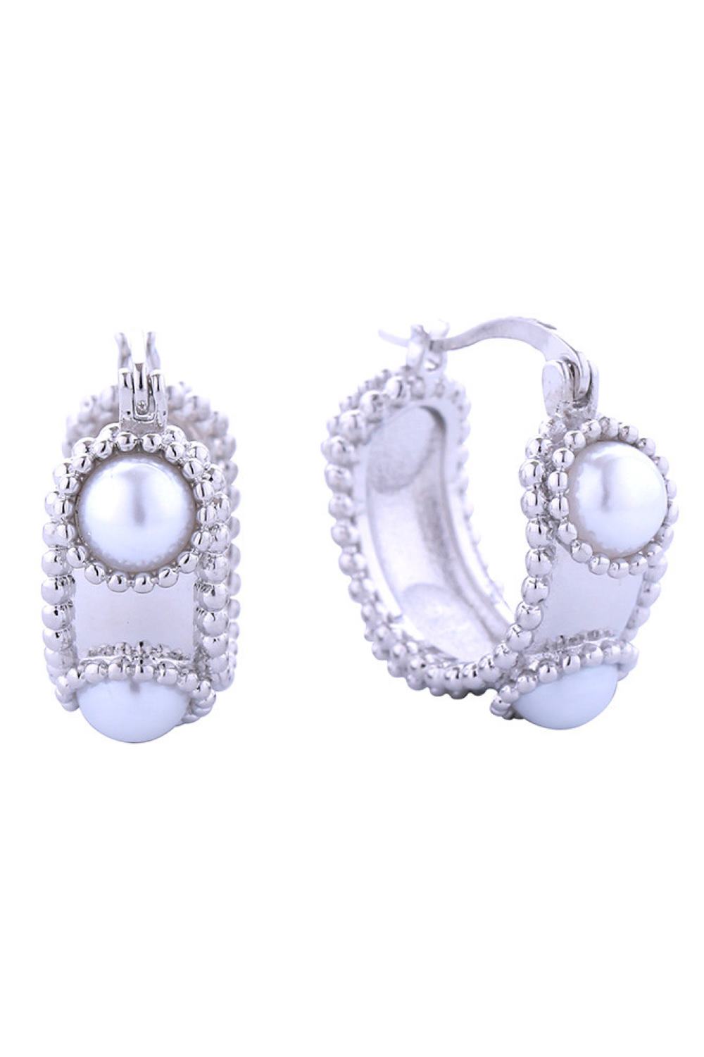 14K Vintage Pearl Pincatch Earrings