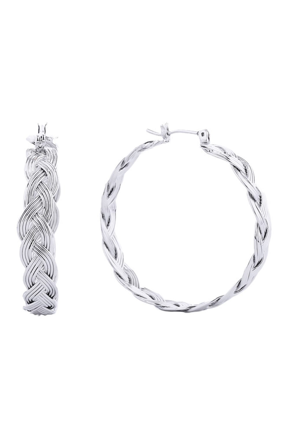 Exquisite 14K Dipped Pin Catch Hoop