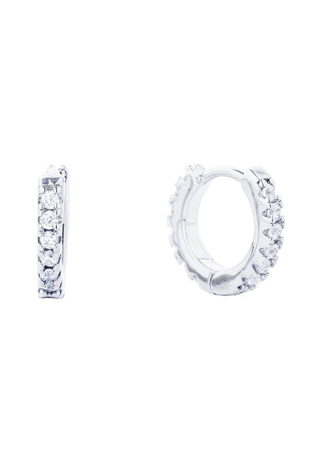 Pretty 14K Gold Dipped Huggie Hoop Earring