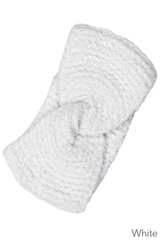 Twisted solid knit headband