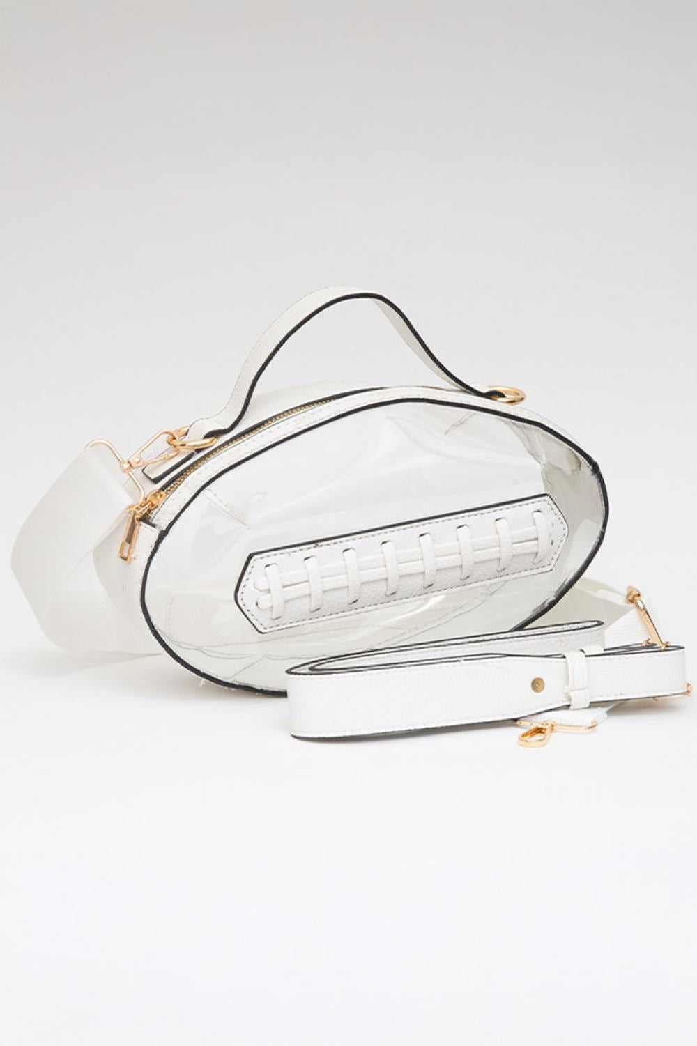 Foot Ball Shape Transparent Clear Stadium Bag