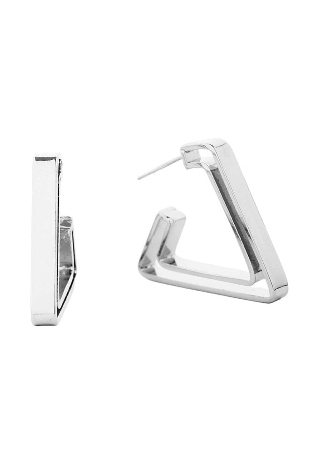 Lovely 14K Dipped Triangle Shape Post