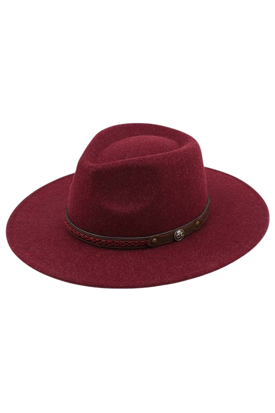 C.C Vegan Felt Metal Logo Heather Color Hat