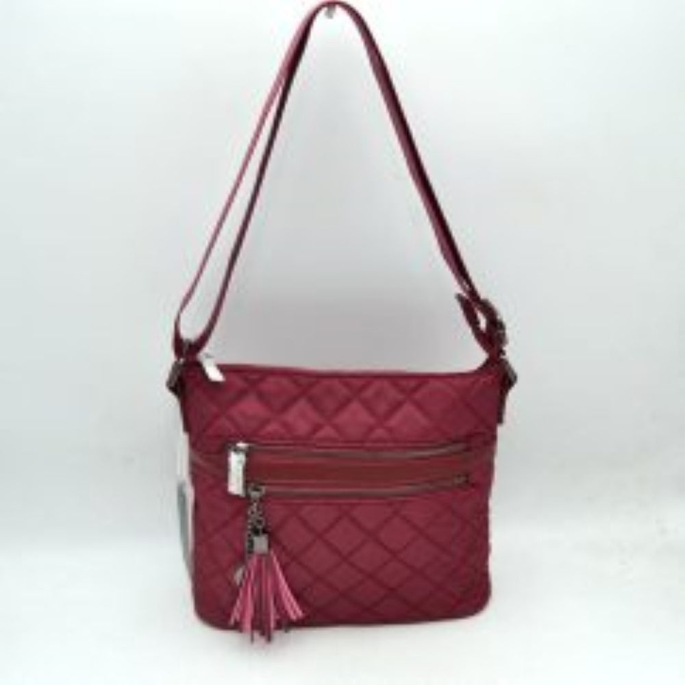 Quilted Crossbody Bag with Adjustable Shoulder Strap