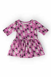 Witches Boo 3/4 Sleeve Twirl Bodysuit