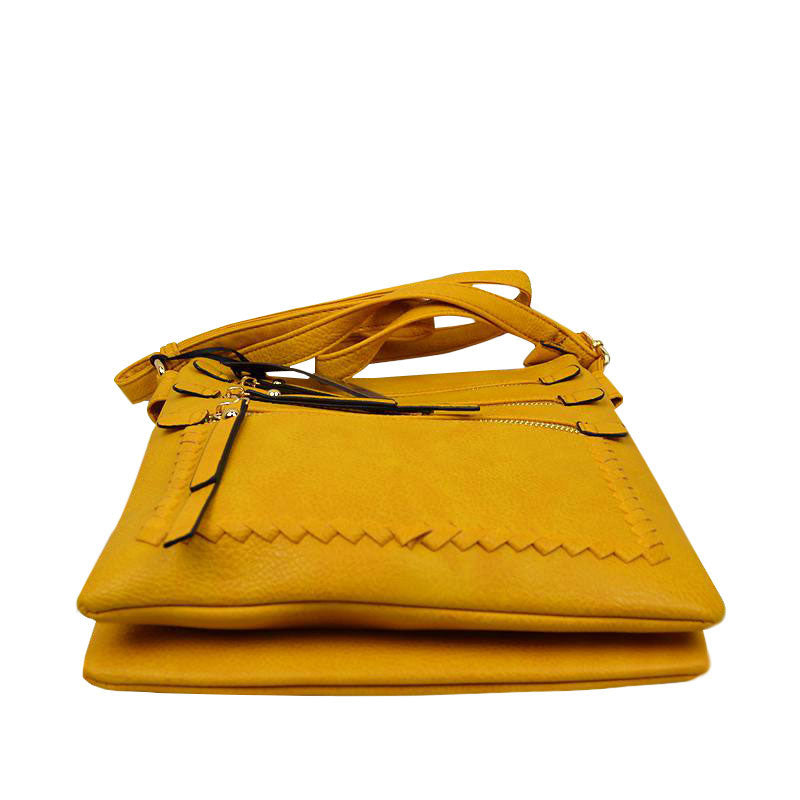 Fashionable Women's Soft Faux Leather Crossbody Purse Shoulder Bag
