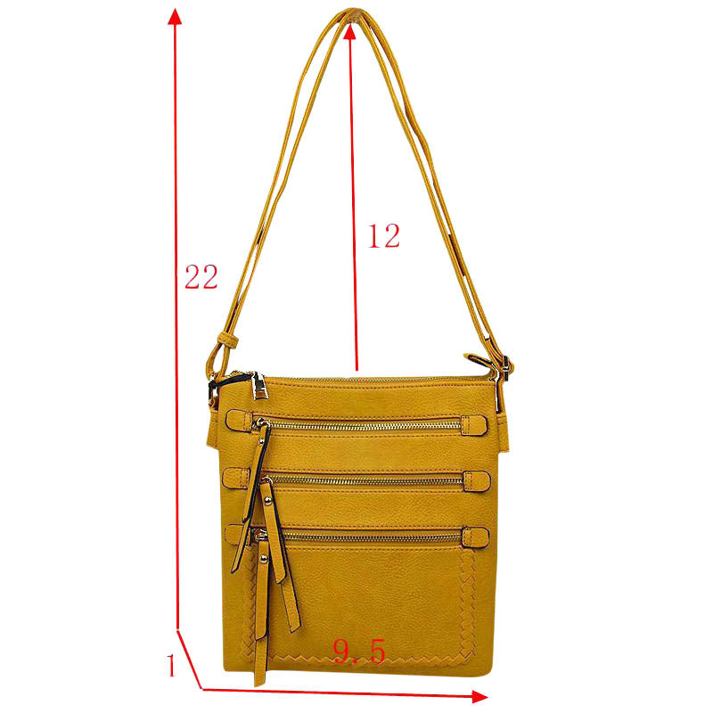 Fashionable Women's Soft Faux Leather Crossbody Purse Shoulder Bag