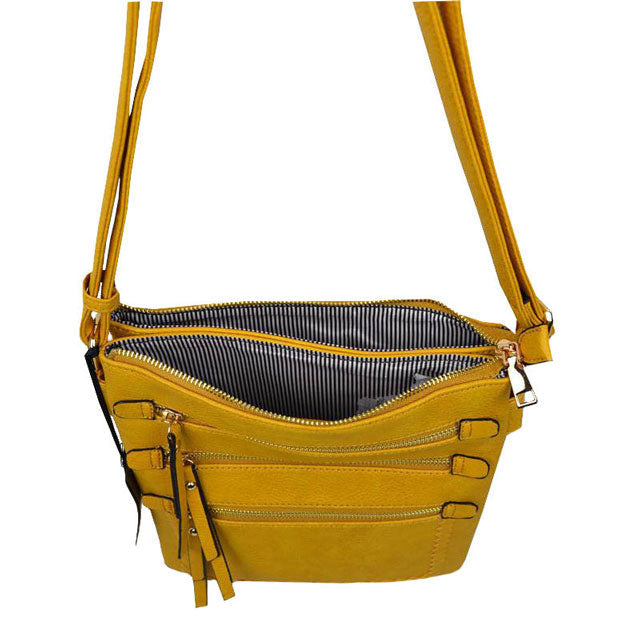 Fashionable Women's Soft Faux Leather Crossbody Purse Shoulder Bag