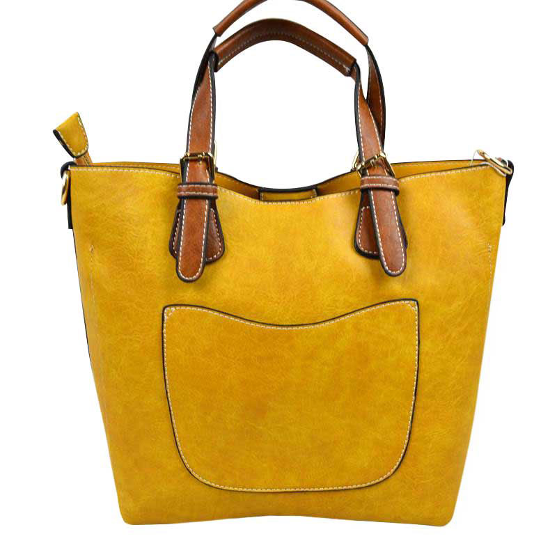 Vegan Leather Tote Shoulder Handbags For Women