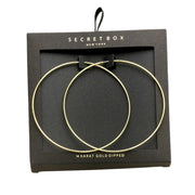 Secret Box 14k Gold Dipped Hoop Earrings