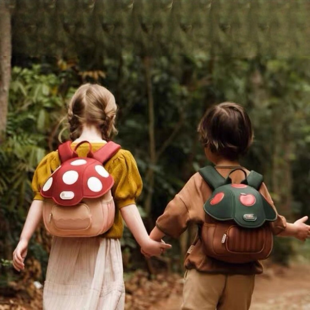 Adorable Toddler Purse – Cute Mushroom Design Bag for Children, Lightweight Travel Backpack, 3D Kindergarten Style