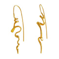 ABSTRACT SPIRAL EARRINGS HIGH-QUALITY ZINC ALLOY