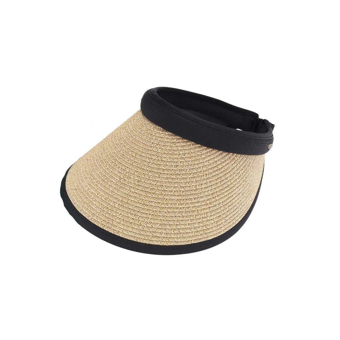 Adjustable Straw Visor C.C Sunhat