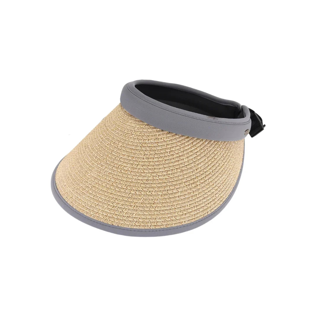 Adjustable Straw Visor C.C Sunhat