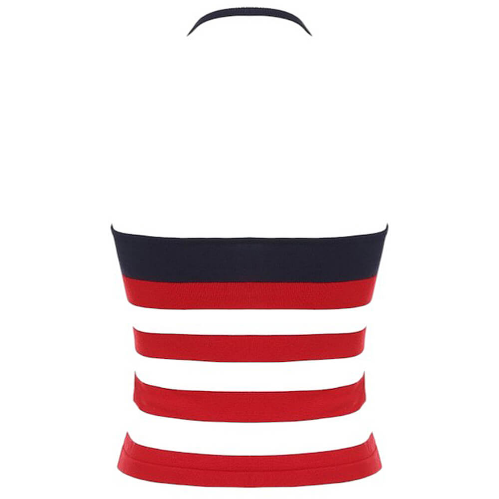 AMERICAN FLAG HALTER TOP FOR WOMEN OUTDOOR CASUAL WEAR