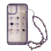 AMETHYST STRAP CLEAR PHONE CASE