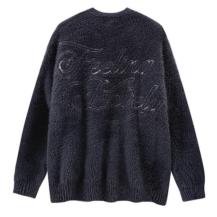 ANGEL MOTIF OVERSIZED SWEATER