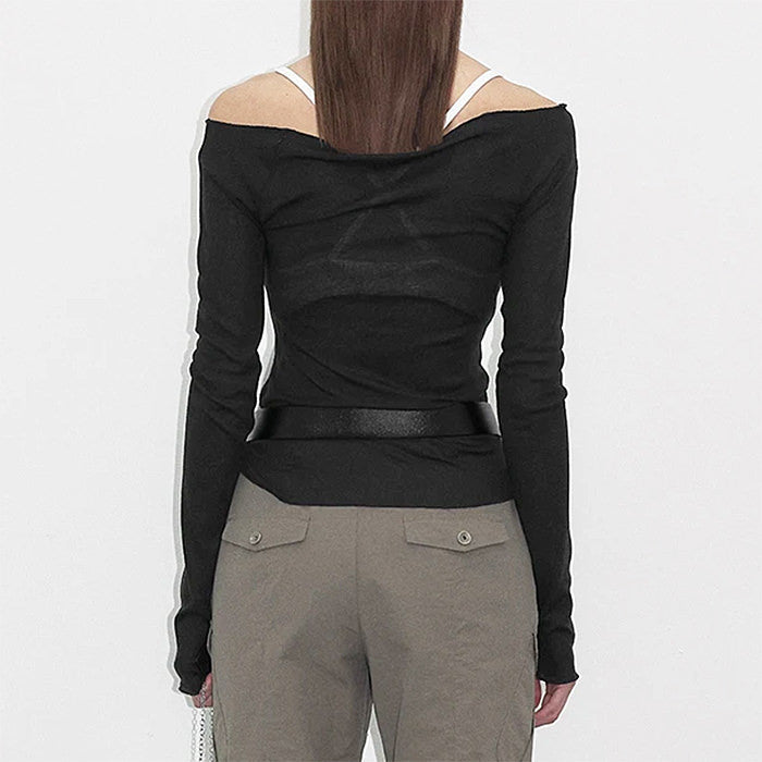 ANGEL WINGS LONG SLEEVE TOP: GRAPHIC LONG SLEEVE