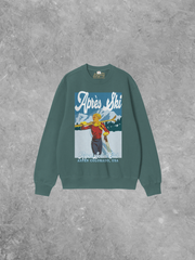 Underground Original Design: Apres Ski, Aspen Social Club Boxy Cotton Sweatshirt