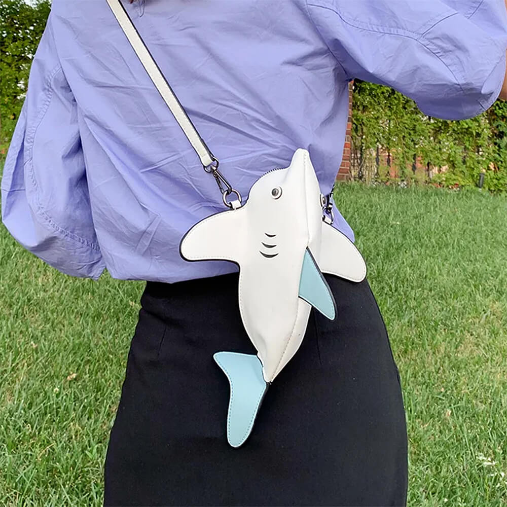 AQUAGUARDIAN WHITE SHARK CROSSBODY BAG