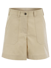 Moncler Women Cotton Gabardine Shorts