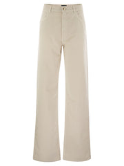 Fay Women 5-Pocket Trousers In Stretch Cotton Drill
