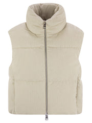 Herno Women Velvet Sleeveless Down Jacket