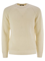 Peserico Men Crew-Neck Rib Sweater