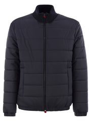 Kiton Men Technical Fabric Bomber Jacket