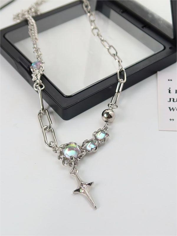 ASSORTED SILVER PENDANT NECKLACES WITH SWEET PATTERN DESIGN