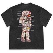 ASTRONAUT DIAGRAM T-SHIRT STELLAR EXPLORER ASTRONAUT