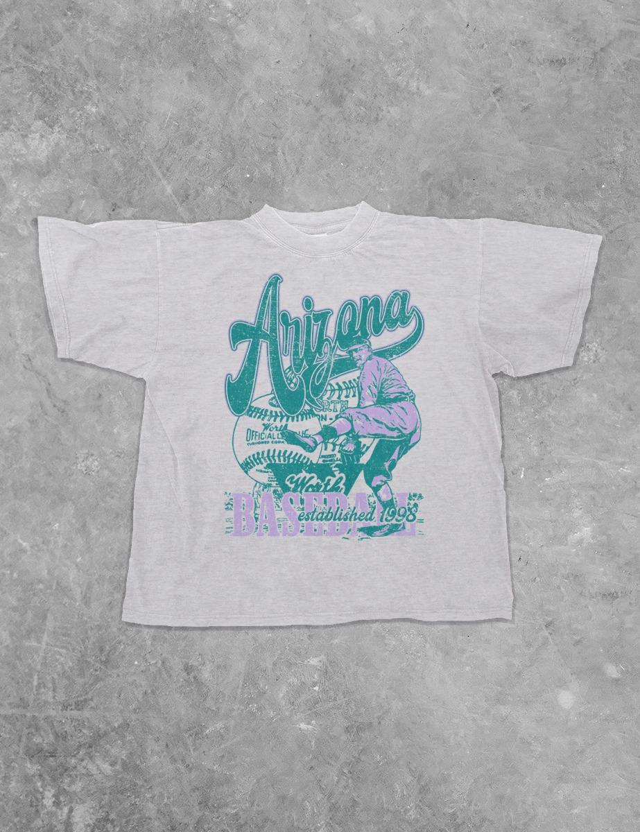 Underground Original Design: Arizona Baseball, 90's Boxy Cotton TShirt
