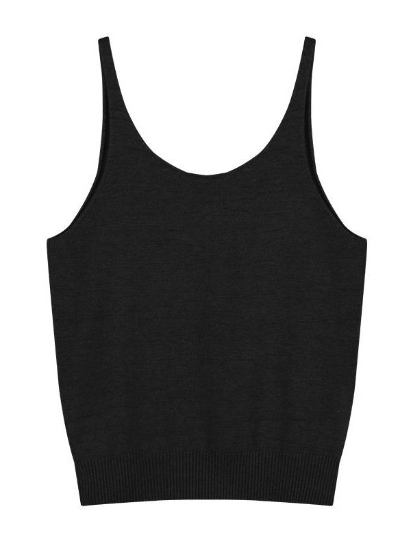 BACKLESS KNIT TOP - ELEGANT KNIT CAMISOLE
