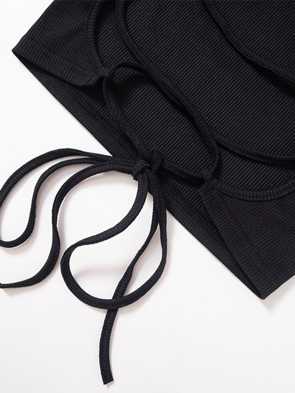 BACKLESS STRAPPY TOP - SEXY TANK WITH FLATTERING FIT