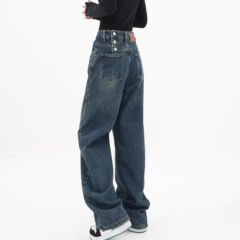 BAGGY BLUE JEANS CLASSIC BOYFRIEND JEANS