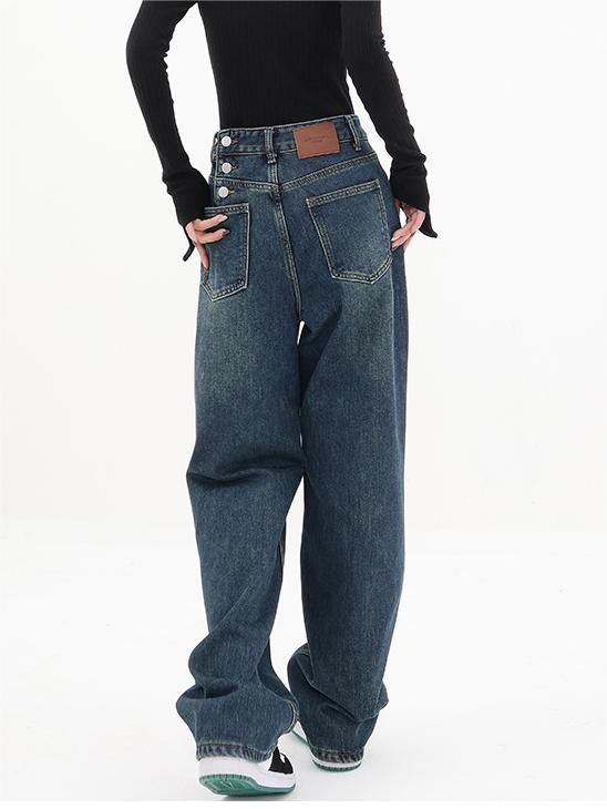 BAGGY BLUE JEANS CLASSIC BOYFRIEND JEANS