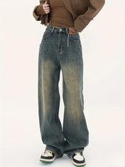 BAGGY BOYFRIEND JEANS IN FADED DENIM FOR A RELAXED FIT