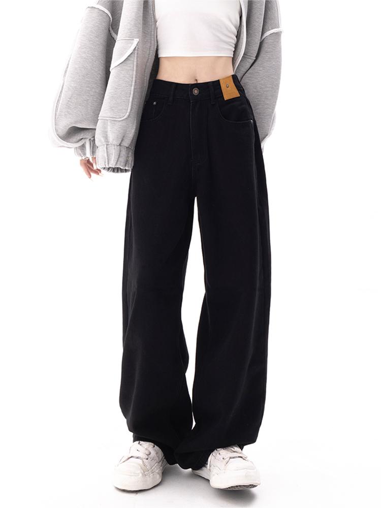 BAGGY BOYFRIEND JEANS - Y2K BAGGY BLACK JEANS