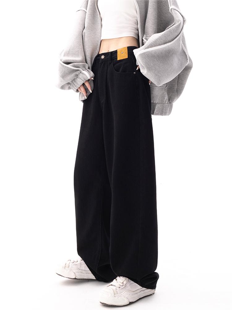 BAGGY BOYFRIEND JEANS - Y2K BAGGY BLACK JEANS