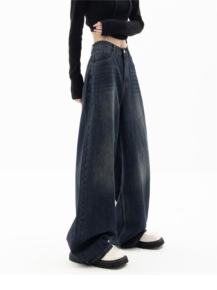 BAGGY DARK WASH JEANS BLUE BOYFRIEND JEANS