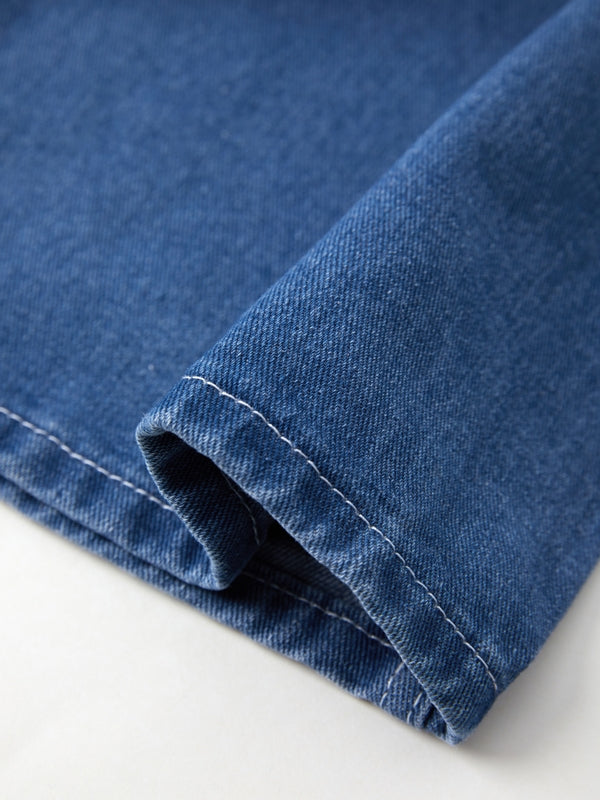 BAGGY DENIM OVERALLS VINTAGE WASHED BOYFRIEND STYLE