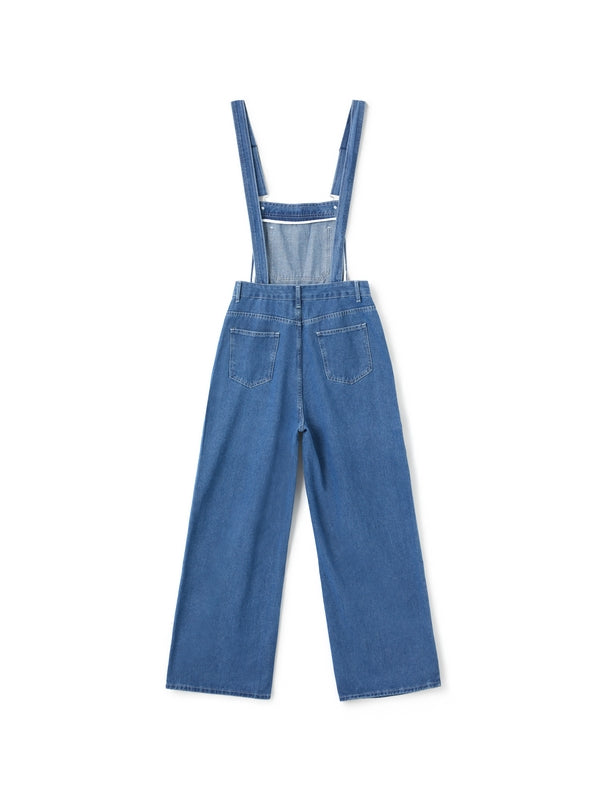 BAGGY DENIM OVERALLS VINTAGE WASHED BOYFRIEND STYLE